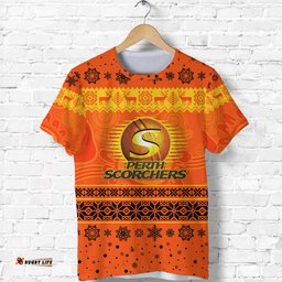 custom personalised perth scorchers t shirt christmas simple style