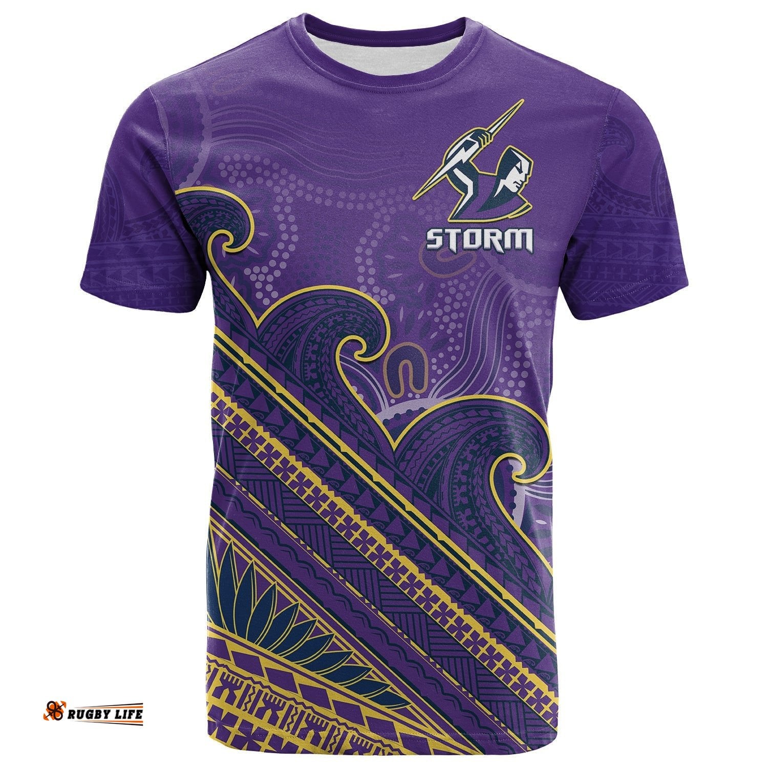 storm rugby t shirt melbourne pasifika aboriginal gradient polynesian
