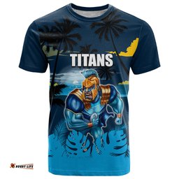 nrl titans t shirt summer vibe style