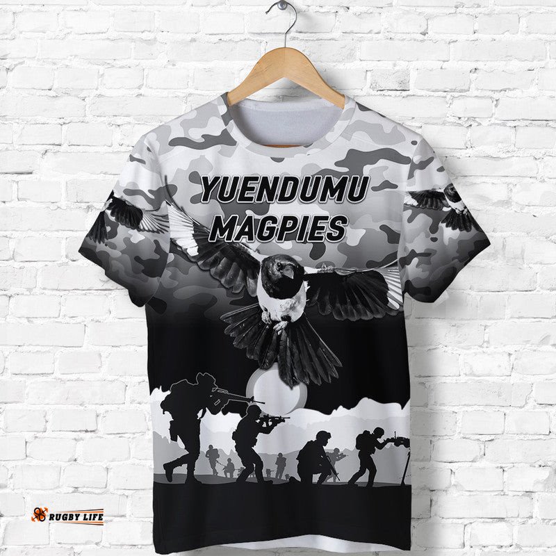 yuendumu magpies football club anzac t shirt simple style