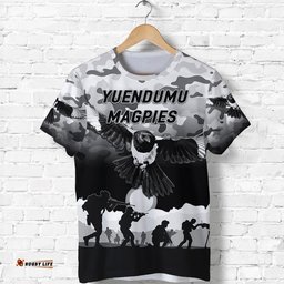 yuendumu magpies football club anzac t shirt simple style