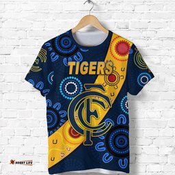 claremont football club t shirt tigers indigenous version navy