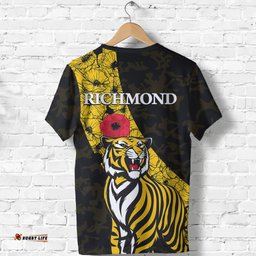 richmond t shirt tigers anzac day