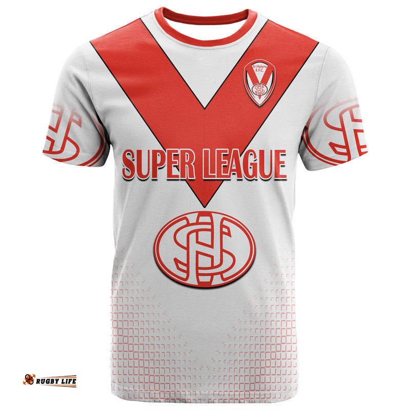 custom personalised saints rugby champions t shirt st helens world club challenge