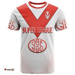 custom personalised saints rugby champions t shirt st helens world club challenge