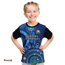 custom personalised western australia state t shirt wa aussie indigenous art