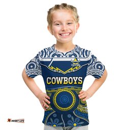 cowboys rugby t shirt aboriginal art