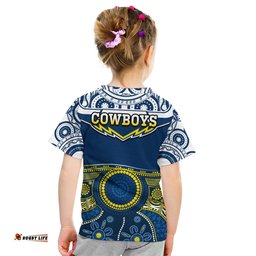 cowboys rugby t shirt aboriginal art