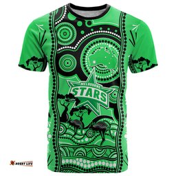 custom melbourne stars cricket t shirt happy australia day aboriginal art