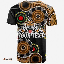 custom personalised tigers rugby aboriginal vibe t shirt