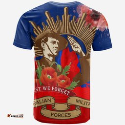 tshirt aanzac australia remember them
