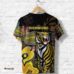 custom personalised richmond tigers t shirt naidoc heal country! heal our nation original