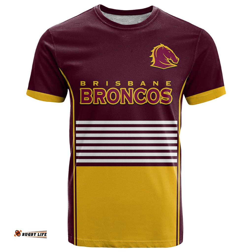 broncos rugby 2023 t shirt sporty style maroon version
