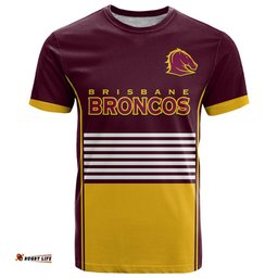 broncos rugby 2023 t shirt sporty style maroon version