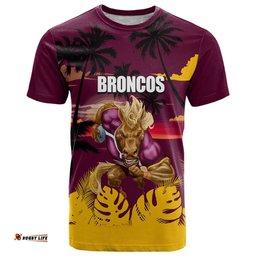nrl broncos t shirt summer vibe style