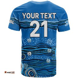 custom text and number australia strikers cricket t shirt indigenous 2023