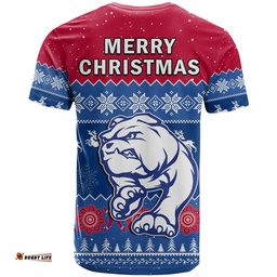 western bulldogs football t shirt dogs indigenous merry christmas