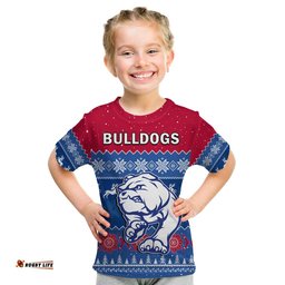 western bulldogs football t shirt dogs indigenous merry christmas