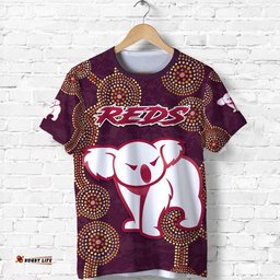 queensland t shirt indigenous reds