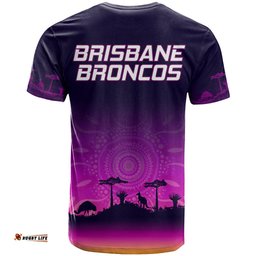 nrl broncos t shirt the starry night indigenous aboriginal