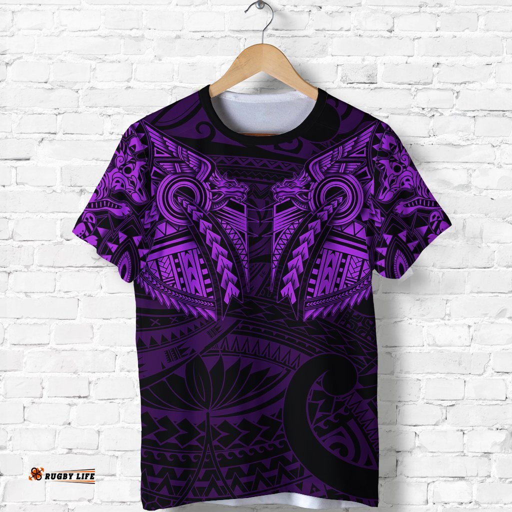 new zealand shirt maori tattoo wolf dragon t shirt purpleAmazing Aussie