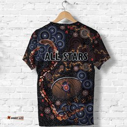 custom personalised indigenous t shirt all stars