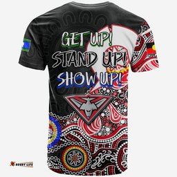 bombers australian football t shirt naidoc 2022 patterns