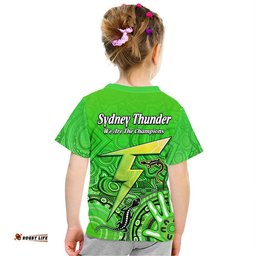 sydney thunder cricket champions t shirt lizard indigenous aboriginal