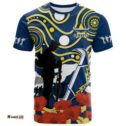 cowboys rugby anzac 2023 t shirt australian army aboriginal lest we forget