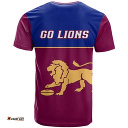 brisbane lions football 2023 t shirt sporty maroon version