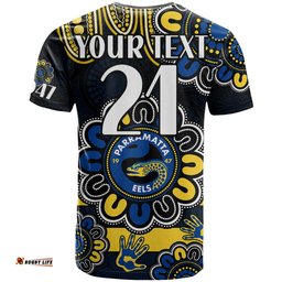 custom personalised nrl parramatta eels rugby t shirt eels 1947 aboriginal
