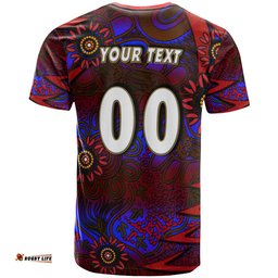 nrlw knights rugby t shirt custom knights womens rugby league aboriginal style player and number woman t shirtAmazing Aussie