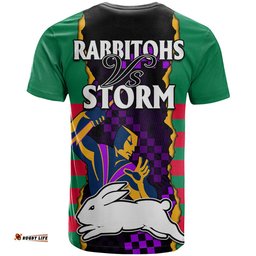 nrl combine rabbitohs and storm t shirt