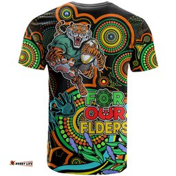 tigers rugby aboriginal art t shirt naidoc indigenous tribal