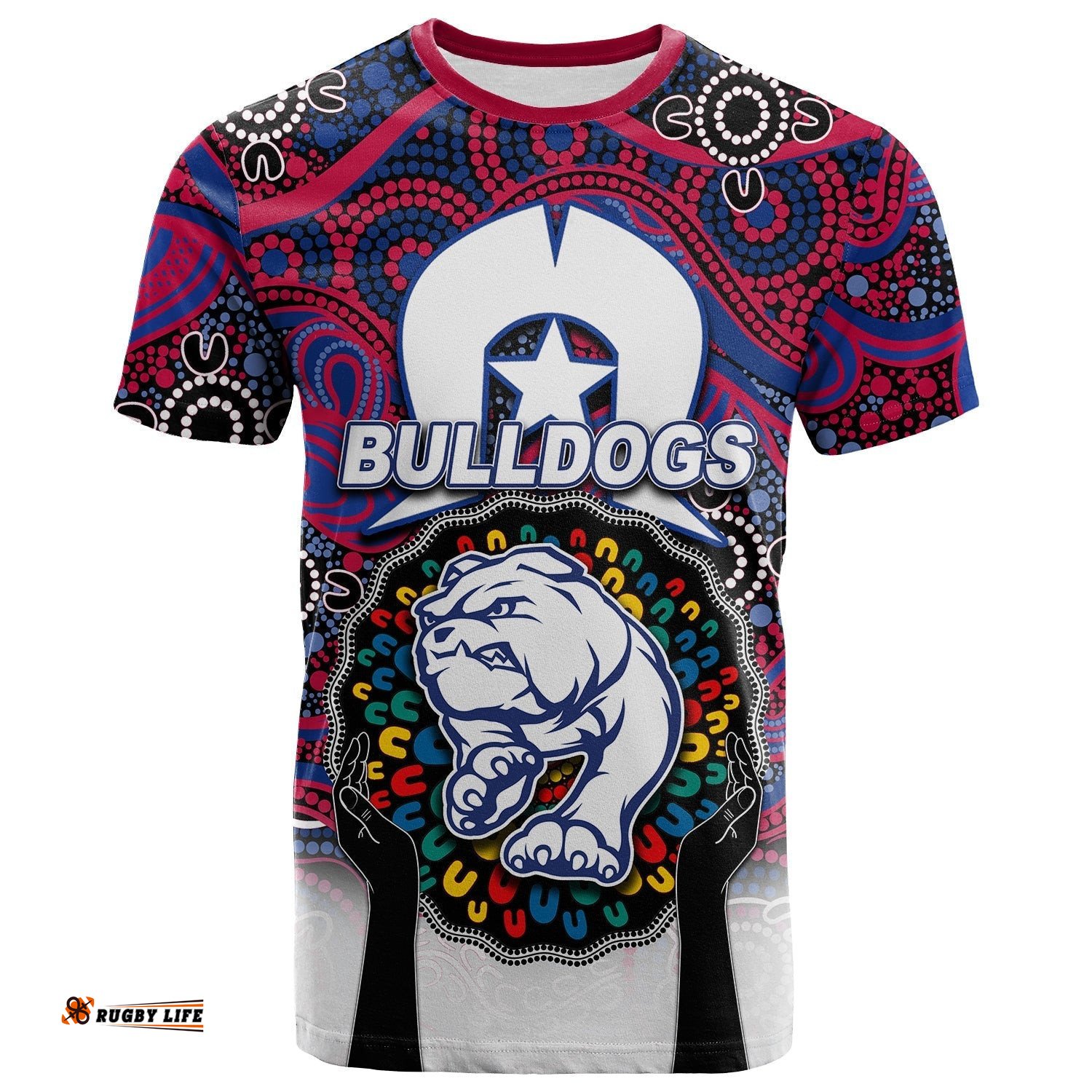 bulldogs australian football t shirt naidoc week 2022