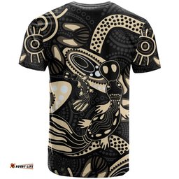 australia mothers day t shirt mom and baby platypus aboriginal art