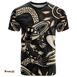 australia mothers day t shirt mom and baby platypus aboriginal art