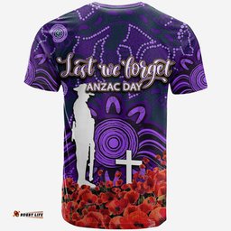 storm t shirt anzac day poppy flowers with aboriginal