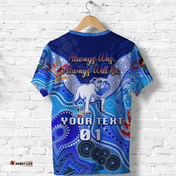 canterbury bankstown bulldogs custom t shirt naidoc gradient blue