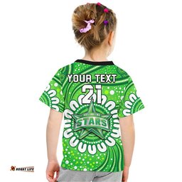 custom personalised melbourne stars cricket t shirt aboriginal