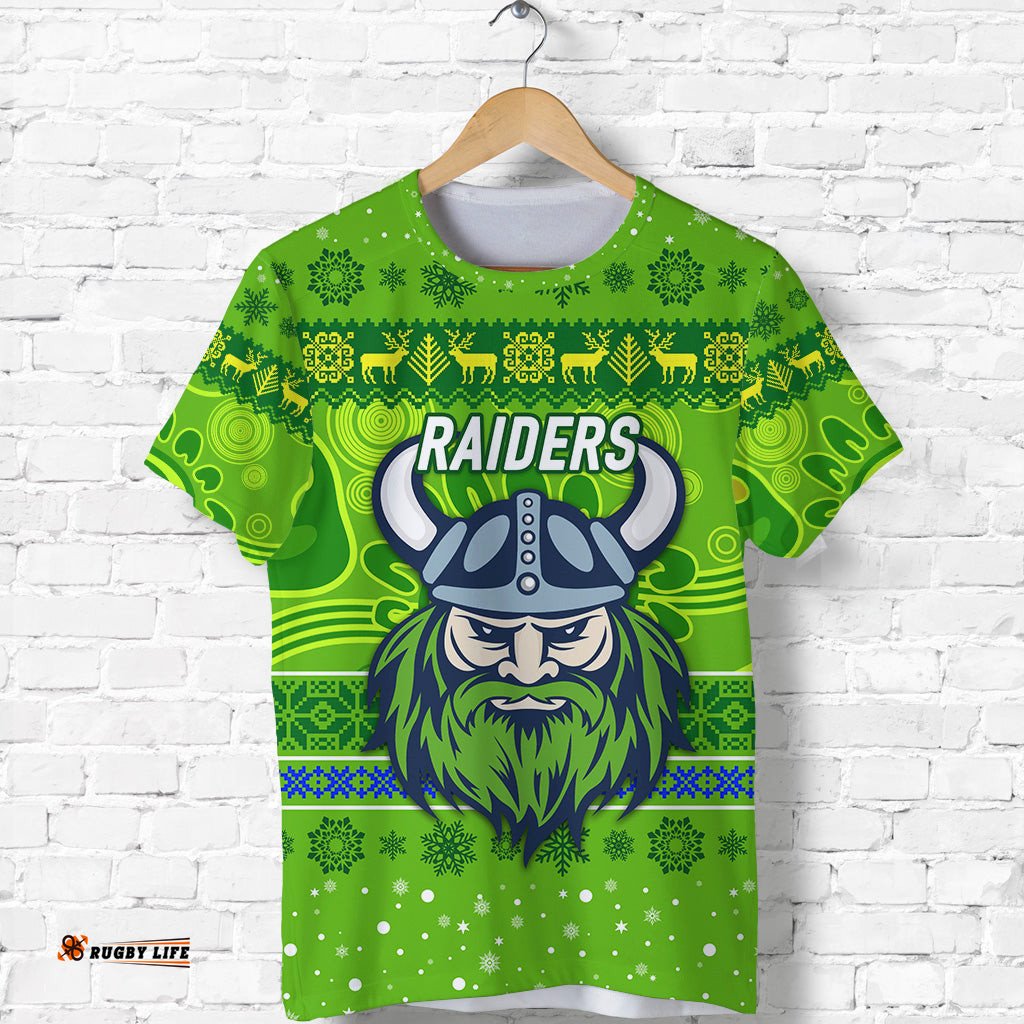 canberra raiders t shirt christmas simple style green