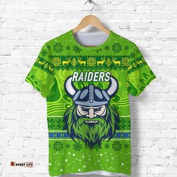 canberra raiders t shirt christmas simple style green