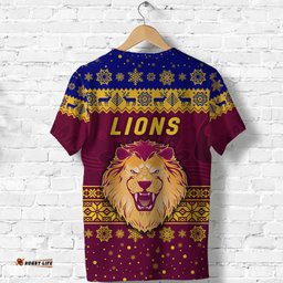 brisbane lions t shirt christmas simple style