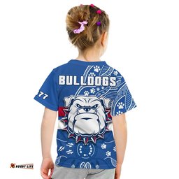 bulldogs football t shirt scraggers 1877 aboriginal dot painting newest version