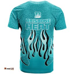 brisbane heat t shirt aboriginal style of dot fire