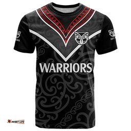 custom text and number new zealand warriors rugby t shirt proud to maori warriors