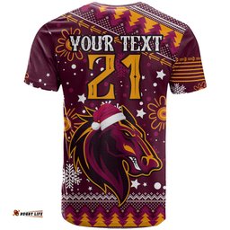 custom broncos rugby t shirt heart of all queenland 2023 christmas vibe unique