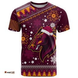 custom broncos rugby t shirt heart of all queenland 2023 christmas vibe unique