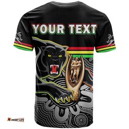 custom personalised panthers rugby t shirt pennies premiers 2022 back to back indigenous original