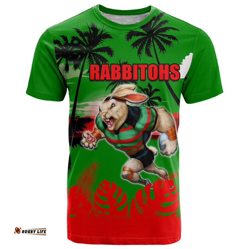 nrl rabbitohs t shirt summer vibe style
